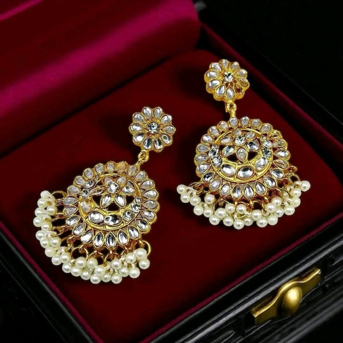 Moon/Star Pearl Drop Earrings - PEDH
