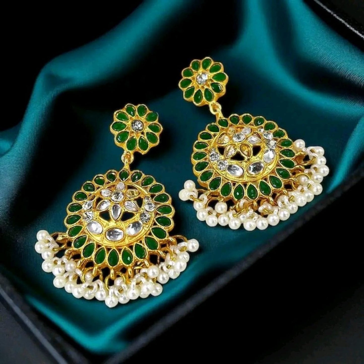 Moon/Star Pearl Drop Earrings -  PEDH