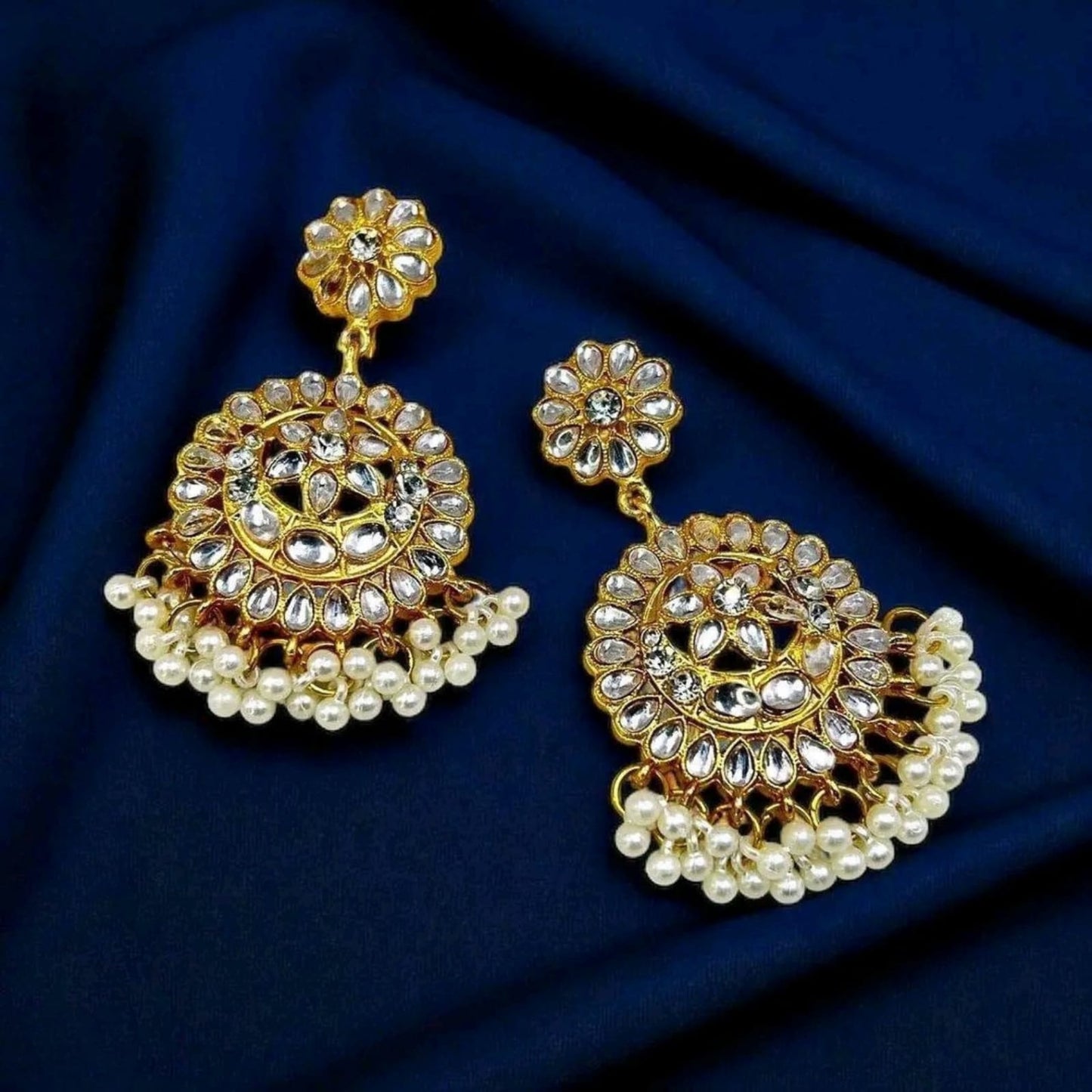 Moon/Star Pearl Drop Earrings -  PEDH