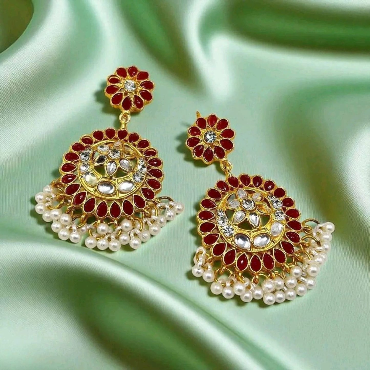 Moon/Star Pearl Drop Earrings -  PEDH
