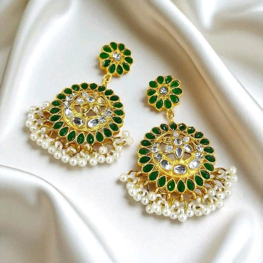 Moon/Star Pearl Drop Earrings -  PEDH